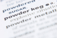 dictionary definition of powder keg