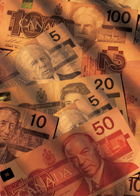 pile of old Canadian money