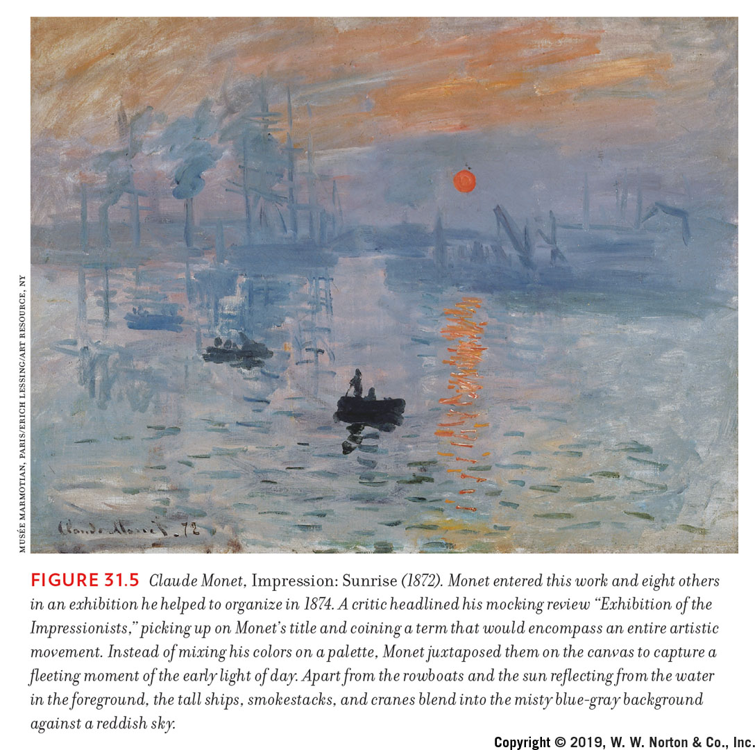 Monet, Impression: Sunrise (1872)