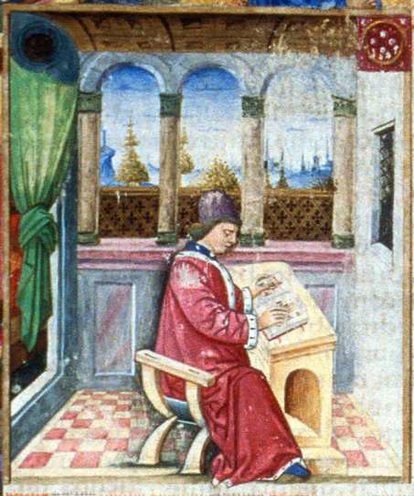 Tinctoris, portrait from Valencia manuscript
