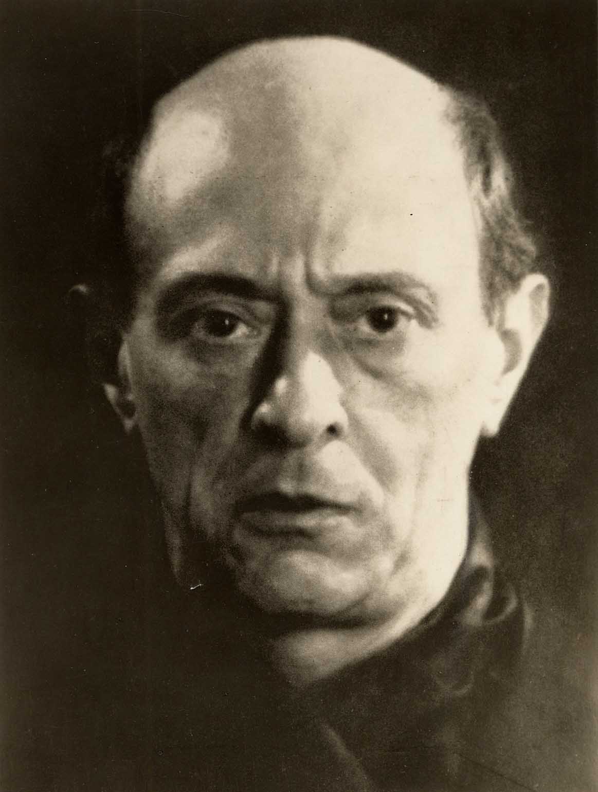 Arnold Schoenberg, photographed by Man Ray (1927)