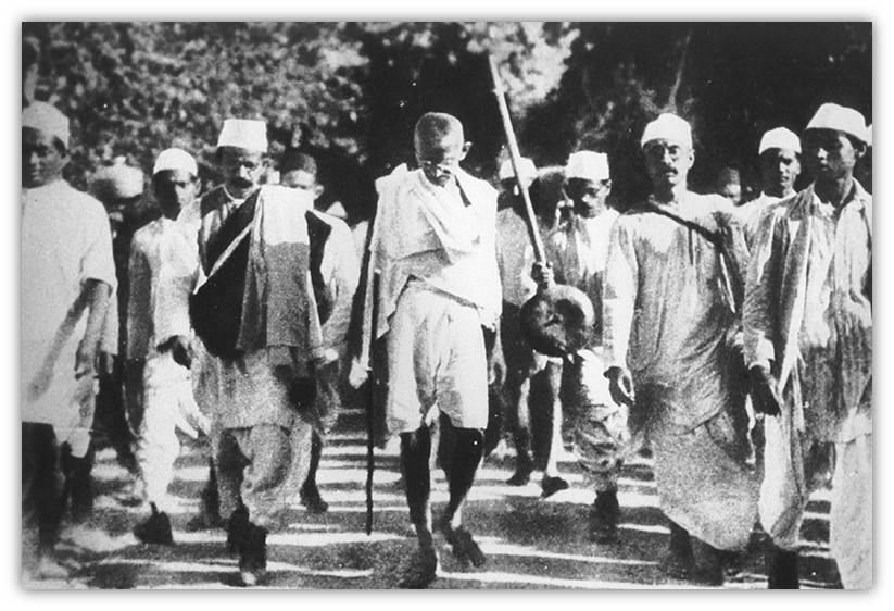 Gandhi during the Salt March