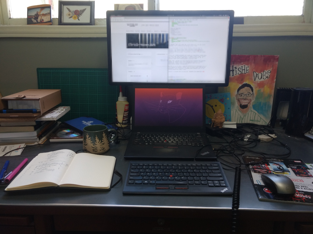 Scott Campbell&rsquo;s desk